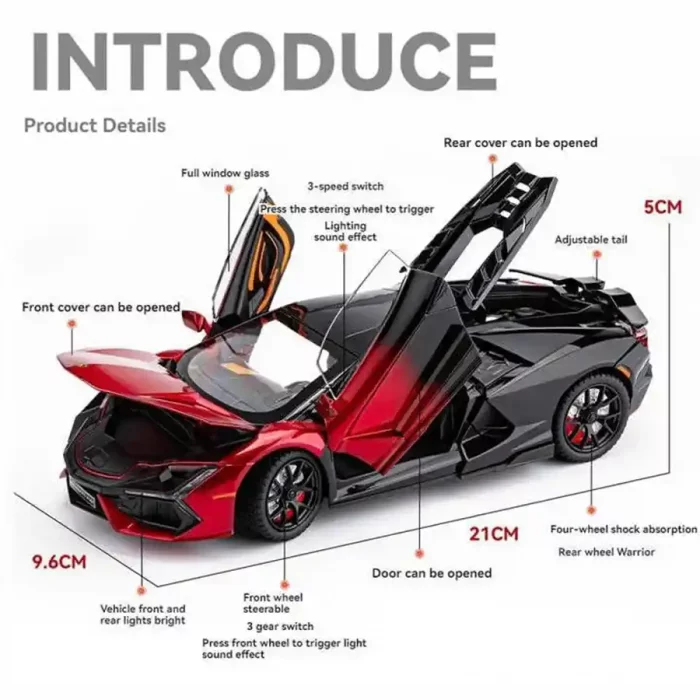 ماکت ماشین موزیکال مدل لامبورگینی کد CZ177A