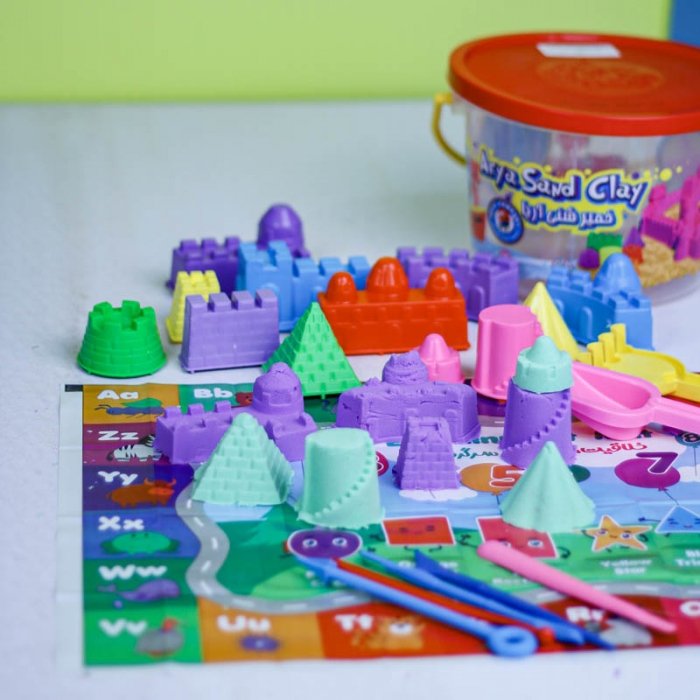 خمیر شنی سطلی 1 کیلویی آریا با لوازم کد 1080