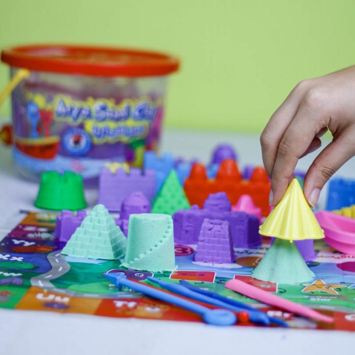 خمیر شنی سطلی 1 کیلویی آریا با لوازم کد 1080