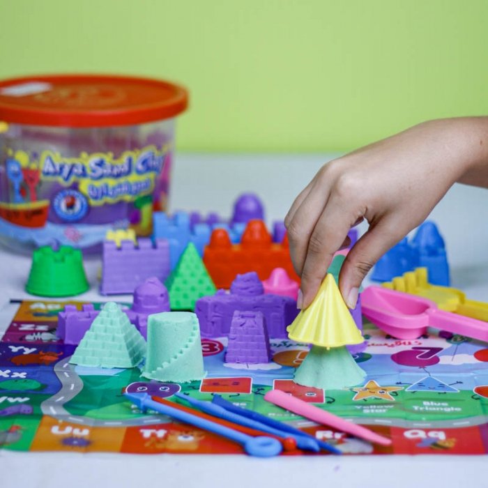 خمیر شنی سطلی 1 کیلویی آریا با لوازم کد 1080