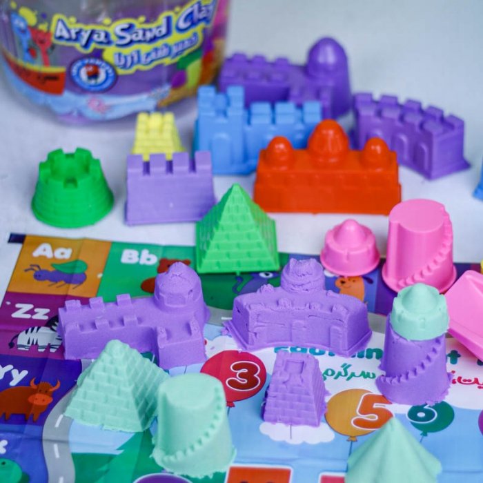 خمیر شنی سطلی 1 کیلویی آریا با لوازم کد 1080