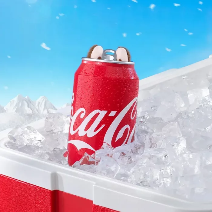 عروسک شانسی لبوبو کوکاکولا مدل LABUBU THE MONSTERS COCA-COLA کد 047290