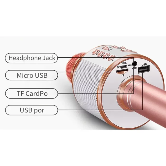 میکروفون اسباب بازی بلوتوثی اسپیکر دار کد WS858