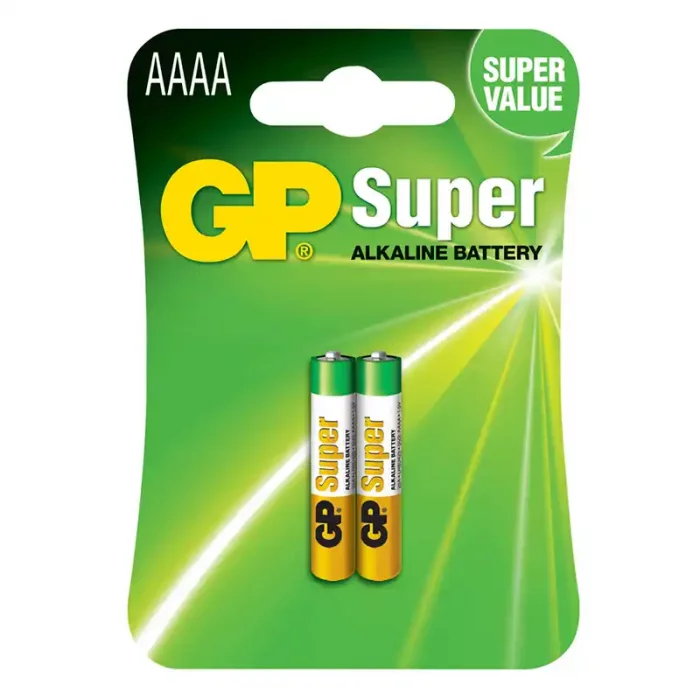 باتری نیم قلمی 2 عددی GP مدل SUPER alkaline کد GP24A2U2