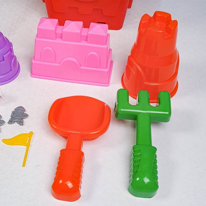 ست شن بازی سطل ساحلی رنگ قرمز کد 5353168