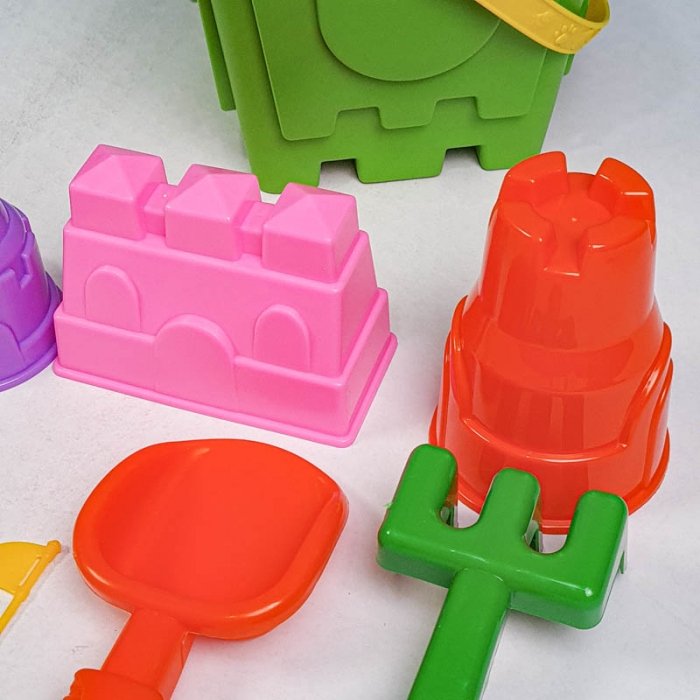 ست شن بازی سطل ساحلی رنگ سبز کد 5353165