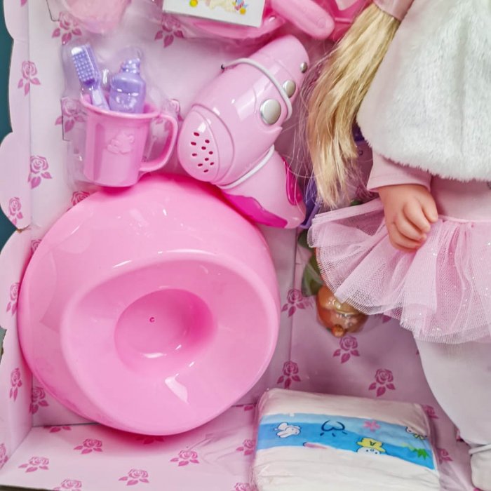 عروسک دخترانه جیشی موزیکال با لوازم کد 6600526