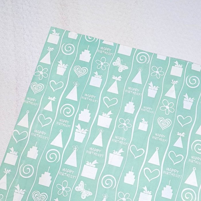 کاغذ دو رو طرح تولد کد P170