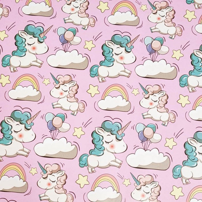 کاغذ دو رو طرح یونیکورن کد P173