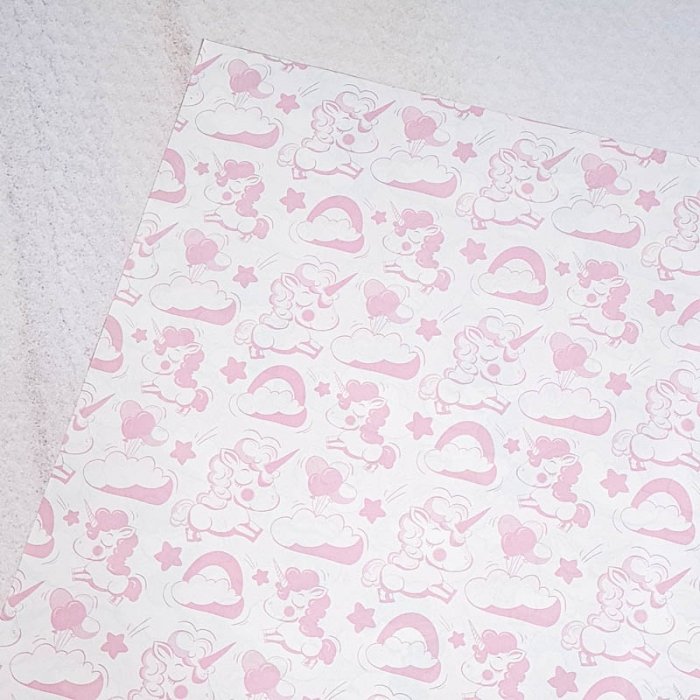 کاغذ دو رو طرح یونیکورن کد P173