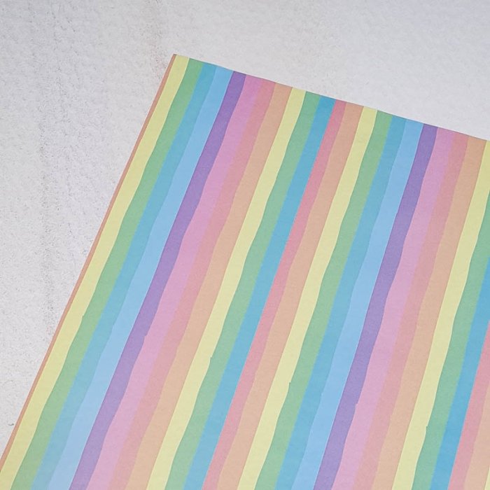 کاغذ دو رو طرح رنگین کمان کد P179