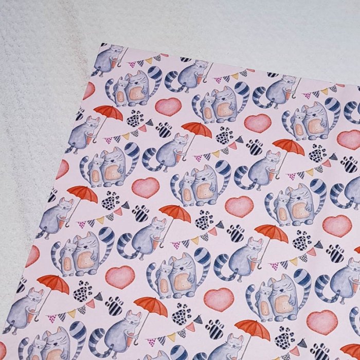 کاغذ دو رو طرح گربه کد P171