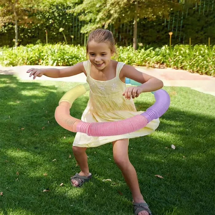 اسباب بازی لوله حسی پاستلی 6 عددی کد 6928383