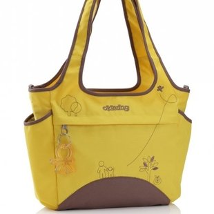 کیف زرد و قهوه اي لوازم كودك مدل 28304