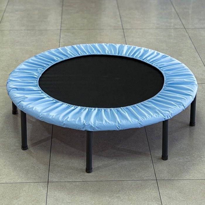 ترامپولین جامپینگ کودک کشی قطر 120 سانتی متر رنگ آبی مشکی کد 4061758