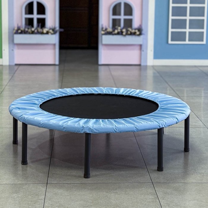 ترامپولین جامپینگ کودک کشی قطر 120 سانتی متر رنگ آبی مشکی کد 4061758