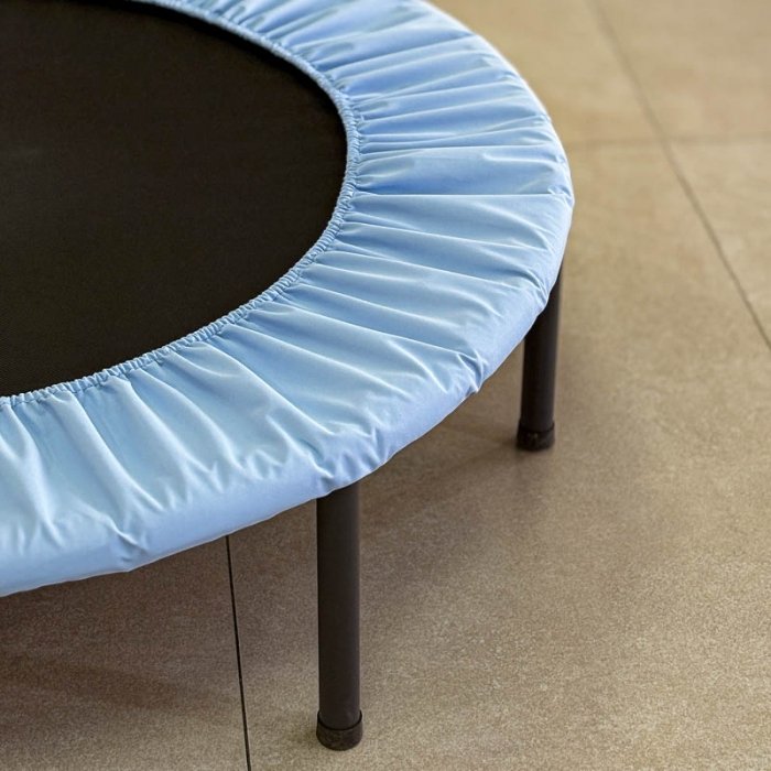 ترامپولین جامپینگ کودک کشی قطر 120 سانتی متر رنگ آبی مشکی کد 4061758