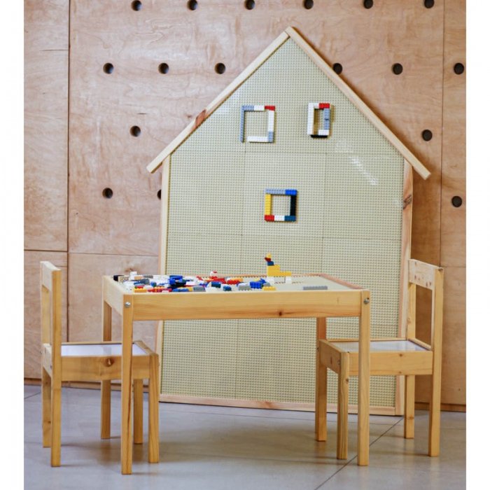 صفحه لگو دیواری طرح خانه چوبی کد 6900354