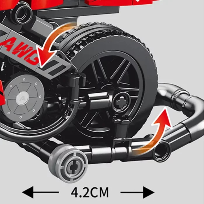 اسباب بازی لگو موتور 400 تکه رنگ قرمز کد 30025