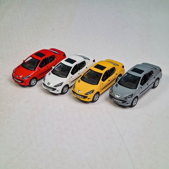 ماکت ماشین پژو 206 صندوقدار SD کد JS1080