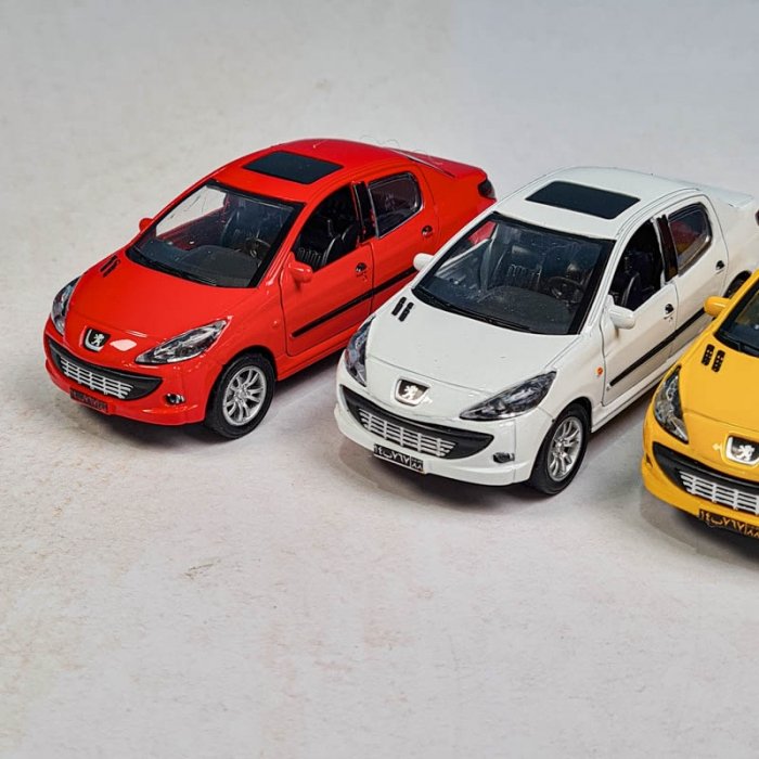 ماکت ماشین پژو 206 صندوقدار SD کد JS1080