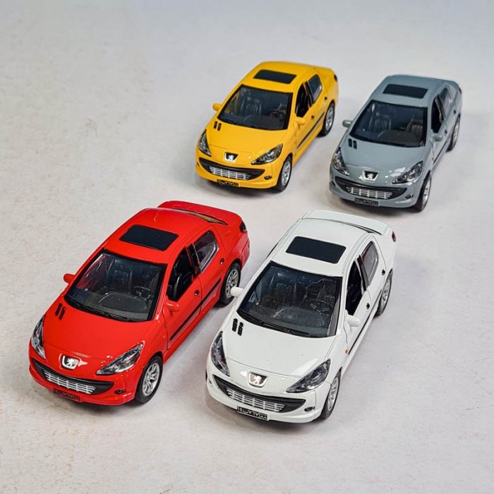 ماکت ماشین پژو 206 صندوقدار SD کد JS1080