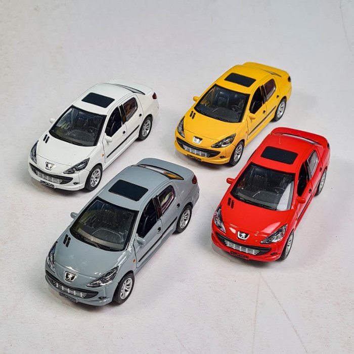 ماکت ماشین پژو 206 صندوقدار SD کد JS1080