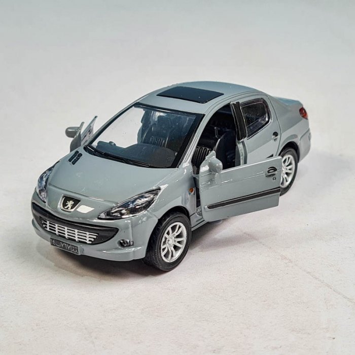 ماکت ماشین پژو 206 صندوقدار SD کد JS1080