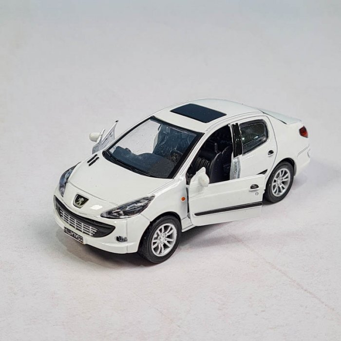 ماکت ماشین پژو 206 صندوقدار SD کد JS1080