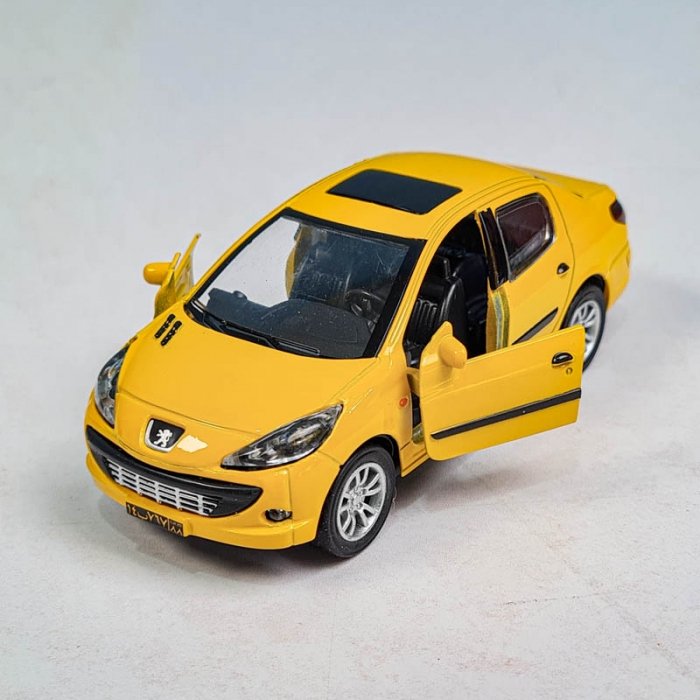 ماکت ماشین پژو 206 صندوقدار SD کد JS1080