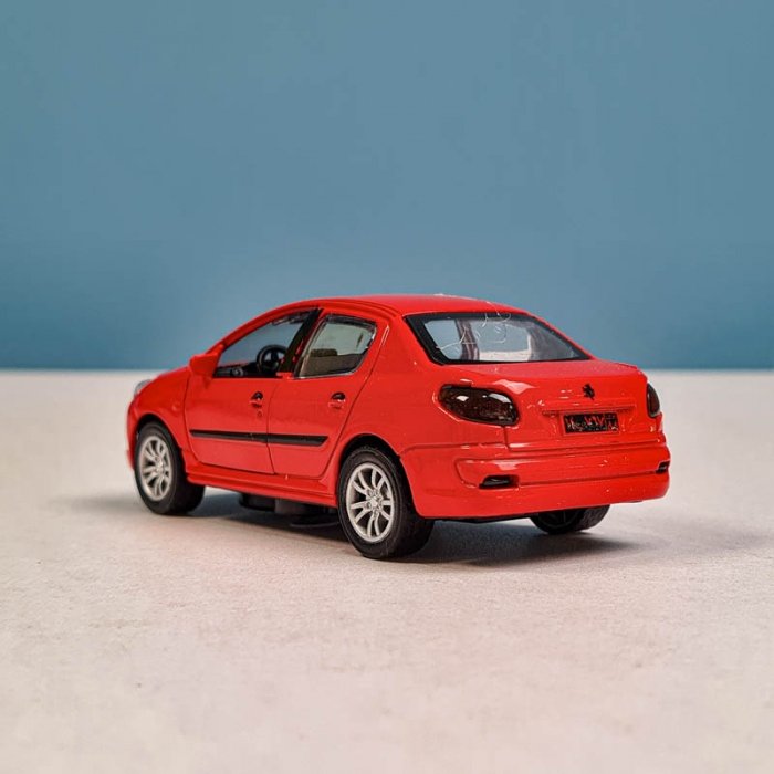 ماکت ماشین پژو 206 صندوقدار SD کد JS1080