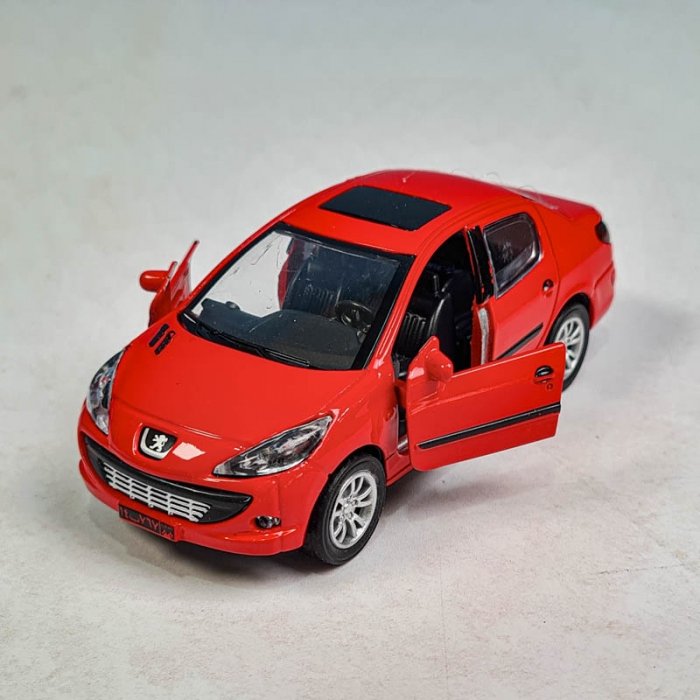 ماکت ماشین پژو 206 صندوقدار SD کد JS1080