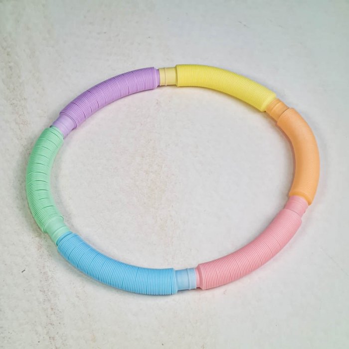 اسباب بازی لوله حسی پاستلی 6 عددی کد 6928383