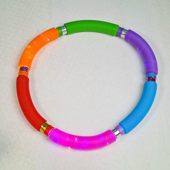 اسباب بازی لوله حسی چراغ دار 6 عددی کد 6928382