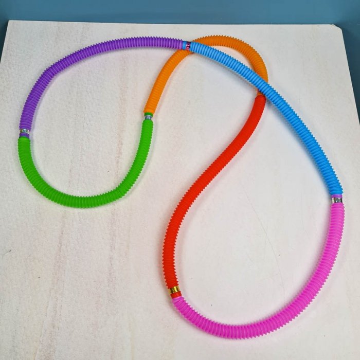 اسباب بازی لوله حسی چراغ دار 6 عددی کد 6928382