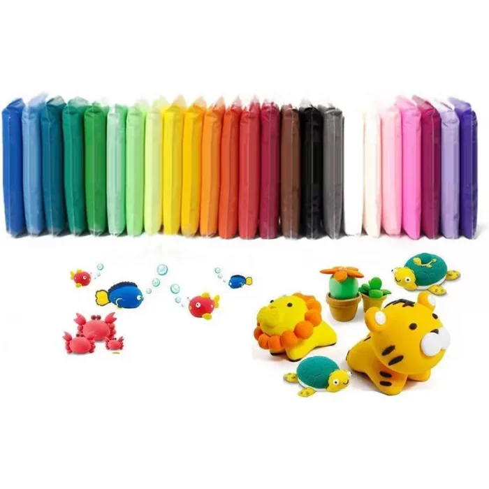 خمیر بازی کلی 24 عددی SUPER CLAY کد 342240