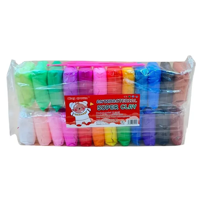 خمیر بازی کلی 24 عددی SUPER CLAY کد 342240