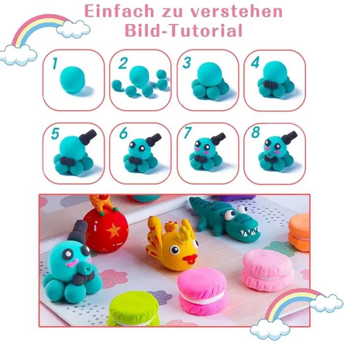 خمیر بازی کلی 24 عددی SUPER CLAY کد 342240