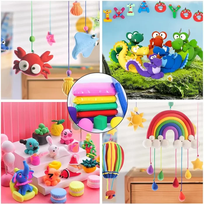 خمیر بازی کلی 24 عددی SUPER CLAY کد 342240