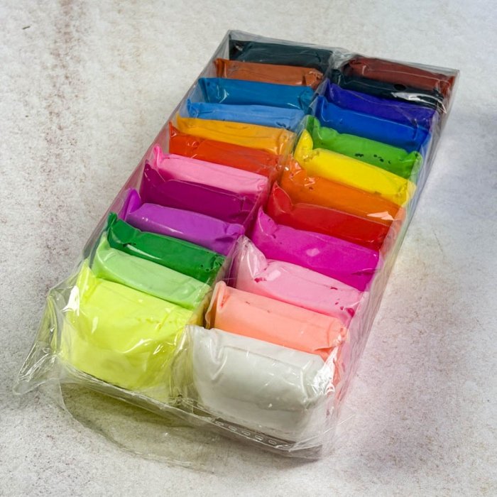 خمیر بازی کلی 24 عددی SUPER CLAY کد 342240