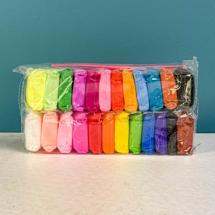 خمیر بازی کلی 24 عددی SUPER CLAY کد 342240