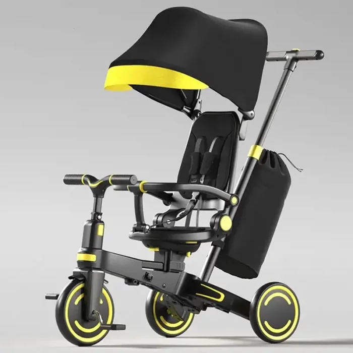 سه چرخه کودک تاشو رنگ طوسی کد 6937175