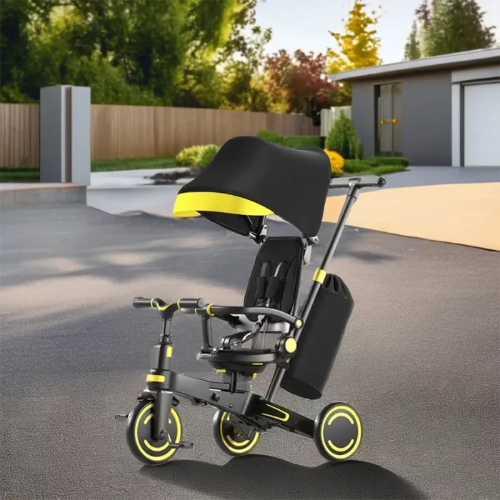 سه چرخه کودک تاشو رنگ طوسی کد 6937175