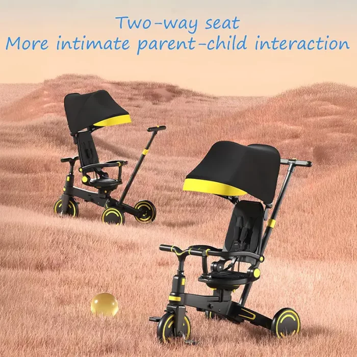 سه چرخه کودک تاشو رنگ طوسی کد 6937175