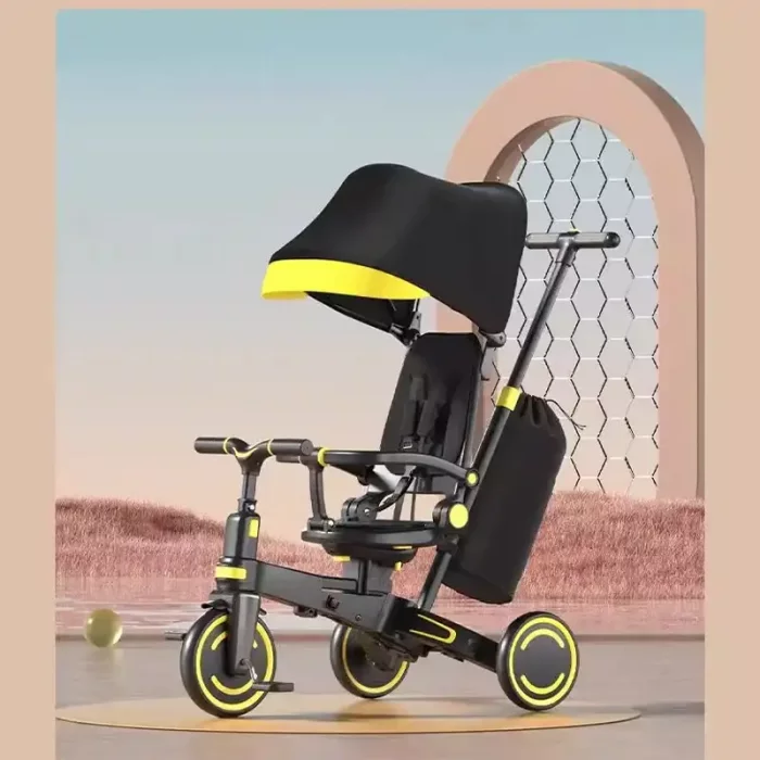 سه چرخه کودک تاشو رنگ طوسی کد 6937175