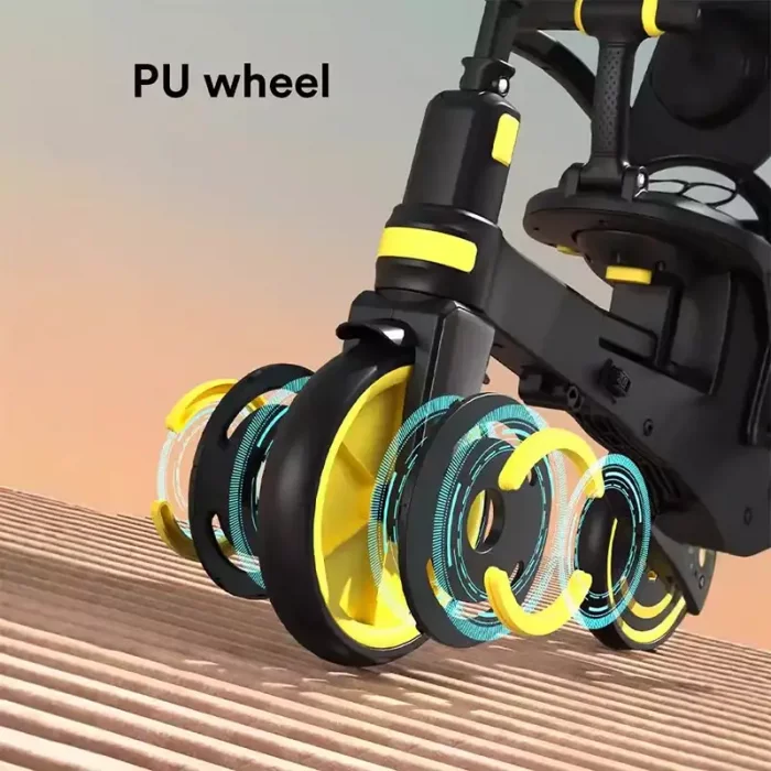 سه چرخه کودک تاشو رنگ طوسی کد 6937175