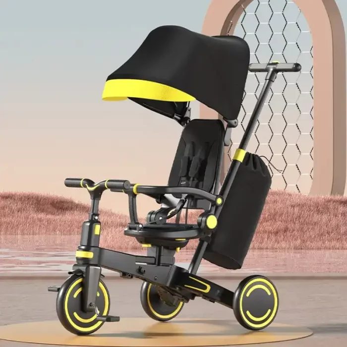 سه چرخه کودک تاشو رنگ طوسی کد 6937175