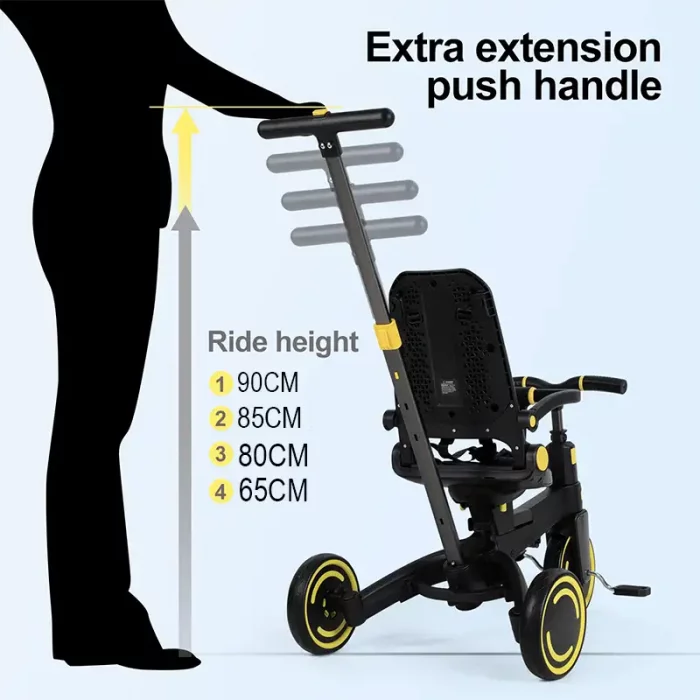 سه چرخه کودک تاشو رنگ طوسی کد 6937175