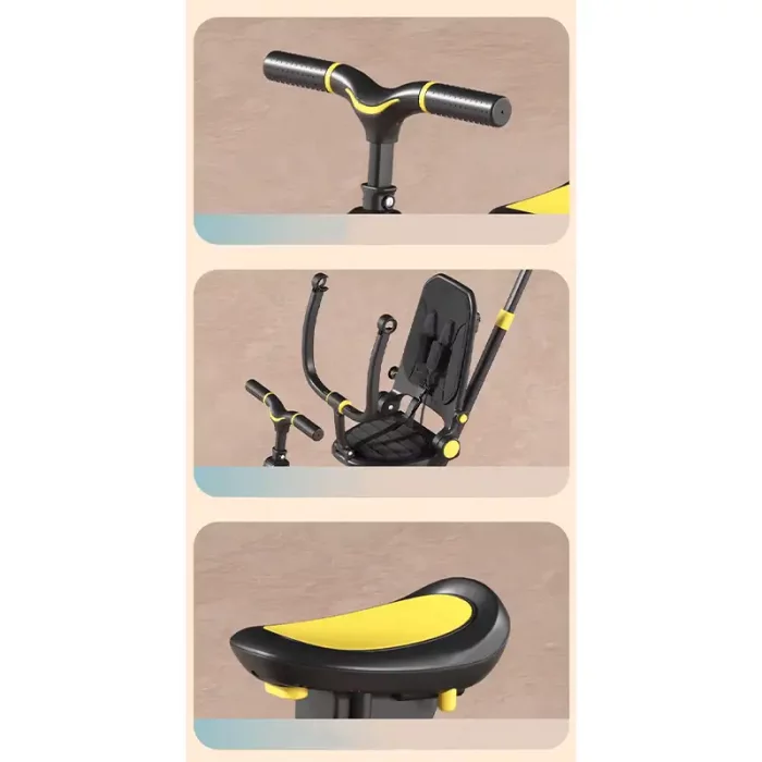 سه چرخه کودک تاشو رنگ طوسی کد 6937175