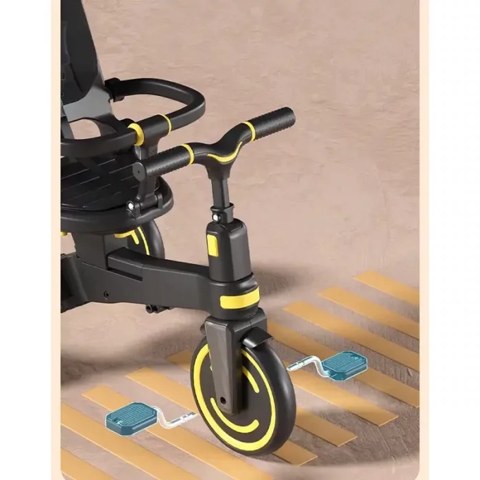 سه چرخه کودک تاشو رنگ طوسی کد 6937175